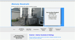 Desktop Screenshot of mainelygatesandhandrails.com